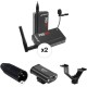 Azden PRO-XR 2-Person Digital Camera-Mount Wireless Omni Lavalier Microphone System Kit (2.4 GHz)