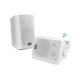 Pyle PDWR61BT 6.5" Indoor/Outdoor Wall Mount Speakers, 300W Power, White, Pair