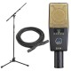 AKG C414 XLII Large-diaphragm Condenser Microphone with Stand and Cable