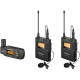 Saramonic UwMic9 2-Person Camera-Mount Wireless Omni Lavalier Microphone System with Plug-In Receiver (514 to 596 MHz)