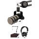 Rode PodMic Dynamic Podcasting Microphone Kit with 2 Broadcast Arms, 2 Headphones & 2 Mics