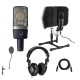 AKG Acoustics AKG C214 Edge-Terminated Condenser Microphone With Accessory Kit