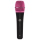 Telefunken M80 Handheld Supercardioid Dynamic Vocal Microphone, Black & Pink