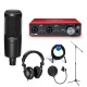 Focusrite Scarlett 2i2 2x2 3rd Gen+ Audio-Technica AT2020 + Pro Recording Bundle