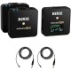 Rode Wireless GO II 2-Person Compact Digital Wireless Omni Lavalier Microphone System/Recorder Kit (2.4 GHz, Black)