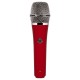 Telefunken M80 Handheld Supercardioid Dynamic Vocal Microphone, Red & Chrome