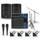 Yamaha Complete PA Package with MG12XUK Mixer and Kustom HiPAC Speakers