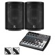 Behringer XENYX 802 Mixer and Kustom HiPAC Speakers