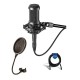 Audio-Technica AT2035 Cardioid Condenser Side-Address Mic W/Pop Filter / Cable