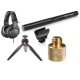 Sennheiser MKE 600 Shotgun Microphone With Tripod /AT Monitor Headphones /Stand