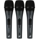Sennheiser e 835-S Cardioid Dynamic Vocal Microphone with On/Off Switch - 3-pack