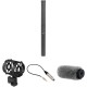 Azden SGM-250 Shotgun Microphone Kit with Shockmount, Windshield, and 3.5mm Adapter Cable Kit (Battery, Phantom)