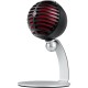 Shure MV5 Digital Condenser Cardioid USB & Lightning Microphone, Black/Red Foam