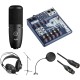 AKG P120 Condenser Microphone Starter Recording Kit with Notepad-8FX Mixer