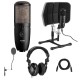 AKG Acoustics P420 Large Diaphragm Dual-Capsule Condenser Microphone W/ACC KIT
