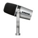 Shure MV7 Dynamic Unidirectional Dual XLR/USB Podcasting Microphone, Silver