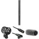 Azden SGM-250 Shotgun Microphone with Shockmount, Windshield, and XLR Cable Kit (Battery, Phantom)
