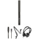 Sennheiser MKE600 Podcasting Kit with Boom Arm, USB Interface Cable & Headphones