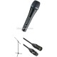 Sennheiser e945 Supercardioid Dynamic Handheld Vocal Microphone Stage Kit