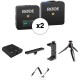 Rode Wireless GO 2-Person Compact Digital Wireless Microphone Kit with Lightning Interface for iPhone (2.4 GHz)