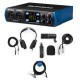PreSonus Studio 24c 2x2 UH Definition USB Type-C Audio/MIDI Interface W/ACC KIT