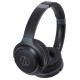 Audio-Technica ATH-S200BT Wireless On-Ear Headphones with Built-In Mic, Black