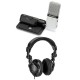 Samson Go Mic USB Microphone W/H&A Closed-Back Studio Headphone
