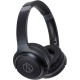 Audio-Technica ATH-S200BTBK On-Ear Bluetooth Headphones in Black
