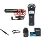 Rode VideoMic NTG Shotgun Microphone Kit with Boompole and Recorder