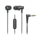 Audio-Technica ATH-CLR100is SonicFuel In-Ear Dynamic Headphones with Mic, Black