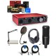 Focusrite Scarlett 8i6 3rd Generation USB Interface - With Microphone Bundle