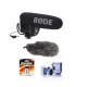 RODE VideoMic Pro On-Camera Microphone with Shockmount & Windshield Kit
