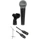 Shure SM58S Mic, Stand, and Cable Kit