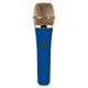 Telefunken M80 Handheld Supercardioid Dynamic Vocal Microphone, Blue & Gold