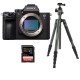 Sony Alpha a7R III Mirrorless Camera Body (V2) with Tripod Kit
