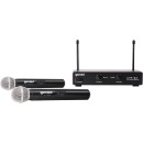 Gemini UHF-02M 2-Channel Wireless Microphone System - Band S12